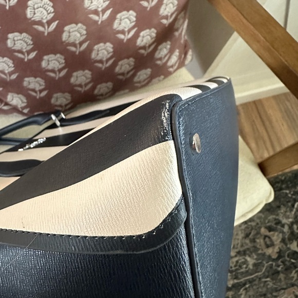 Kate Spade Navy and Cream Striped Purse - Picture 9 of 11